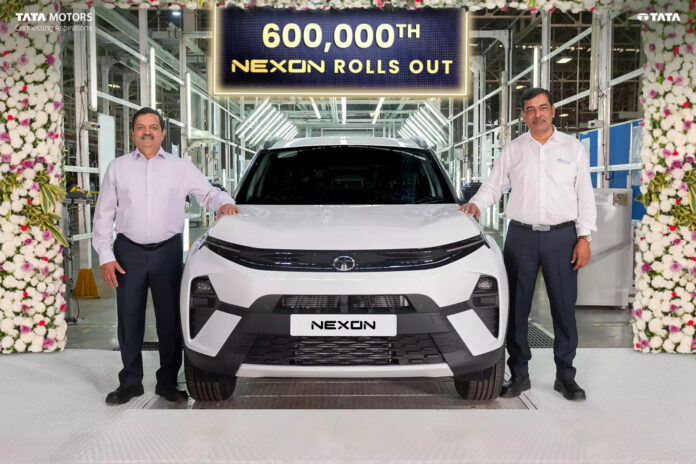 Tata Motors Sells 600,000 Nexon SUVs in 7 Years